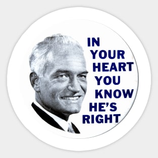 Barry Goldwater 1964 Presidential Campaign Button Design Sticker